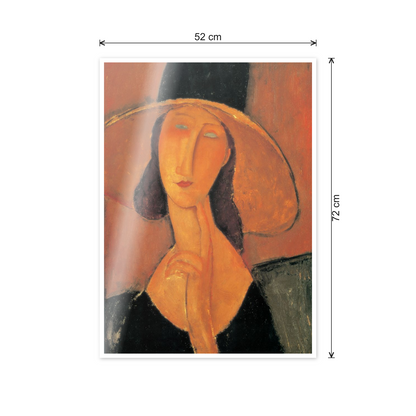 Homage to Modigliani - Jeanne Hebuterne cm 50x70 - misure