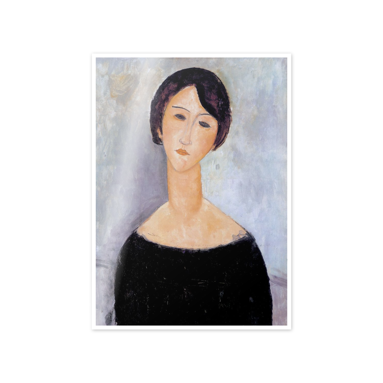 Homage to Modigliani - Woman In Black cm 50x70