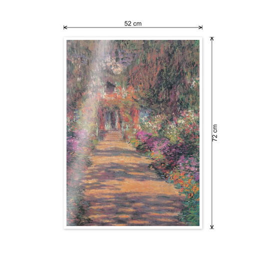 Homage to Monet - Une Alle Du Jardin De Giverny cm 50x70 - misure