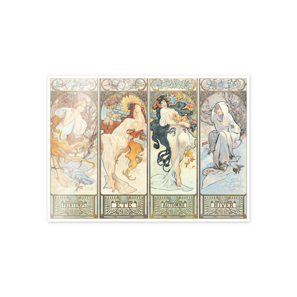Homage to Mucha - Les Saisons, 1897 cm 70x50