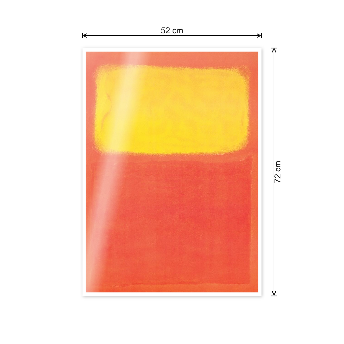 Homage to Rothko - Orange And Yellow cm 50x70 - misure