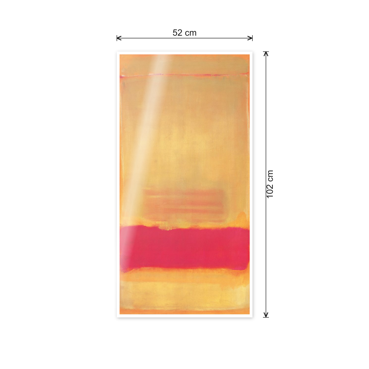 Homage to Rothko - Untitled, 1949 cm 50x100 - misure