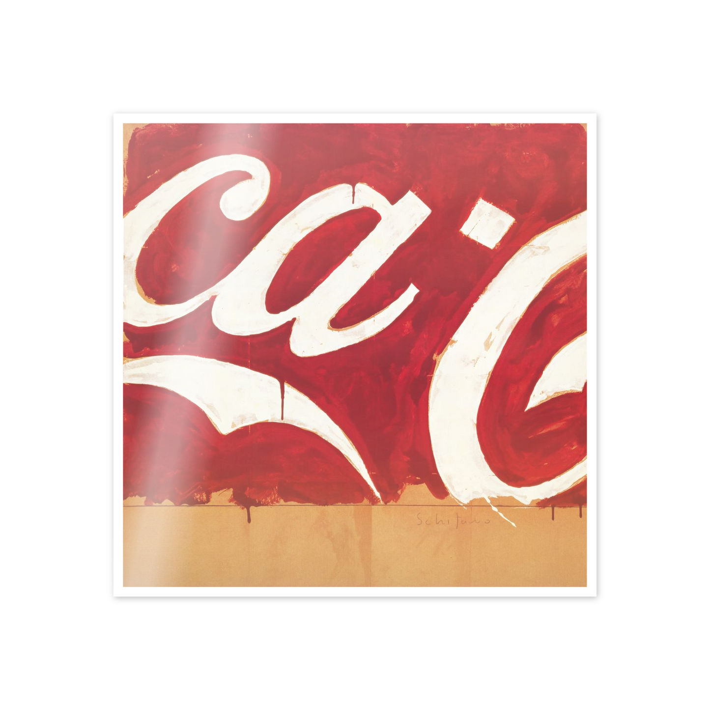 Homage to Schifano - Coke cm 50x50