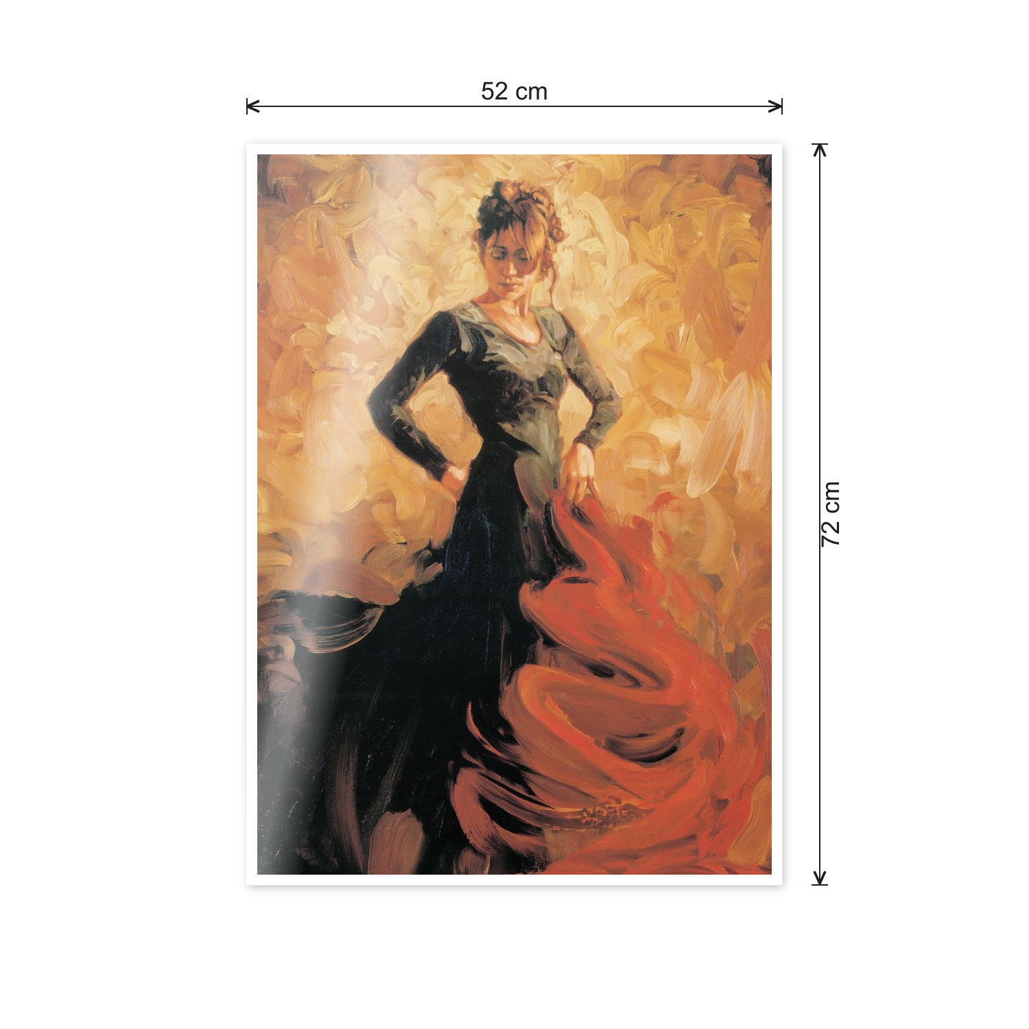 Homage to Spain - Flamenco II cm 50x70 - misure
