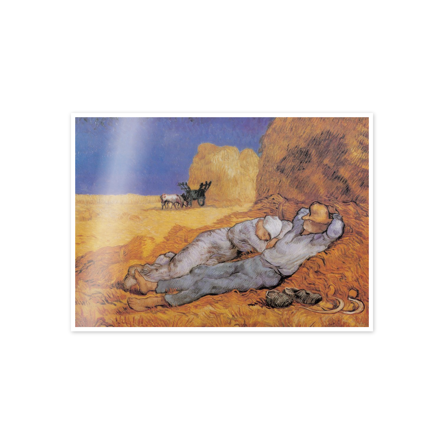 Homage to Van Gogh - The Afternoon Siesta cm 70x50