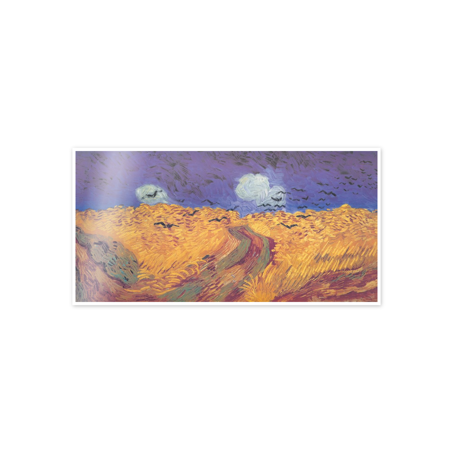 Homage to Van Gogh - Weatfield With Crows cm 100x50