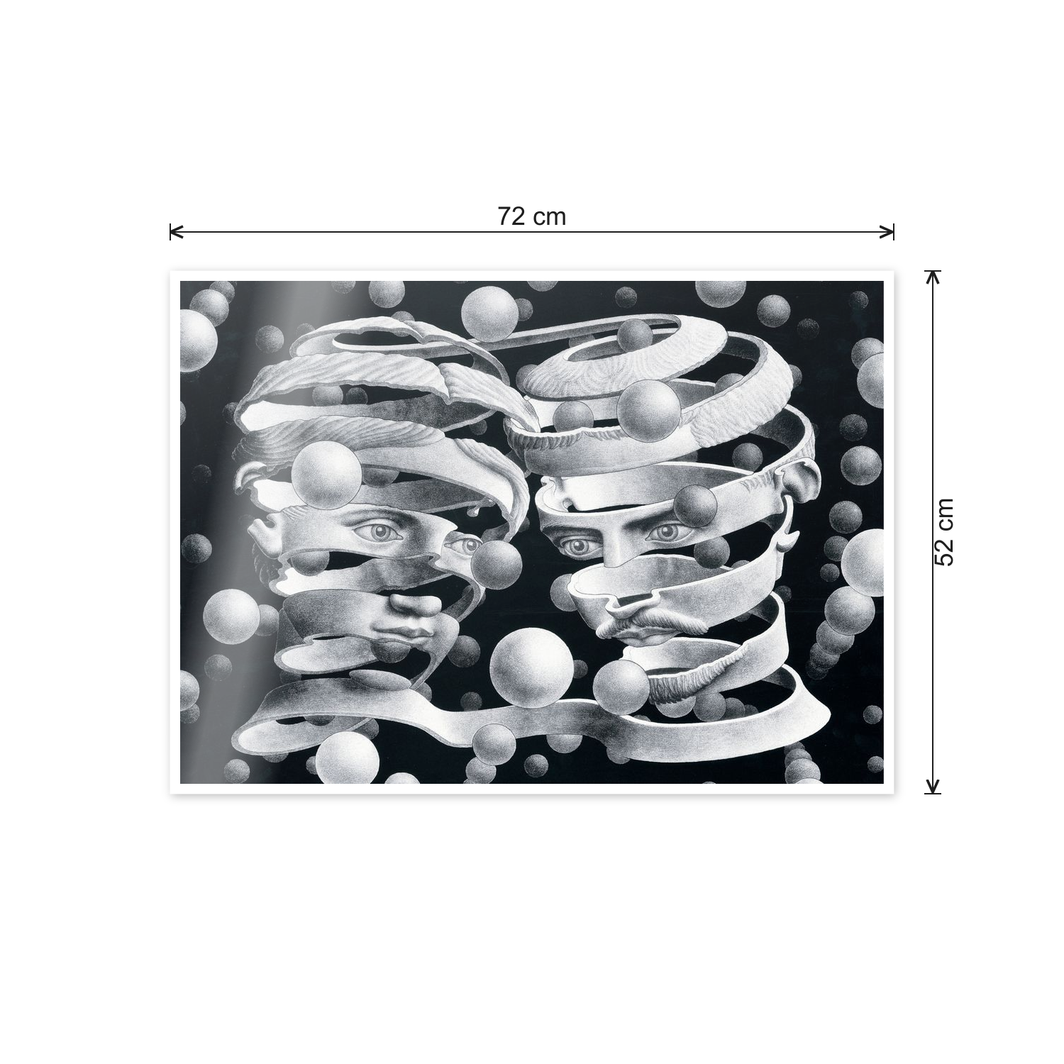 Homage to Escher - Bond Of Union, 1956 cm 70x50 - misure