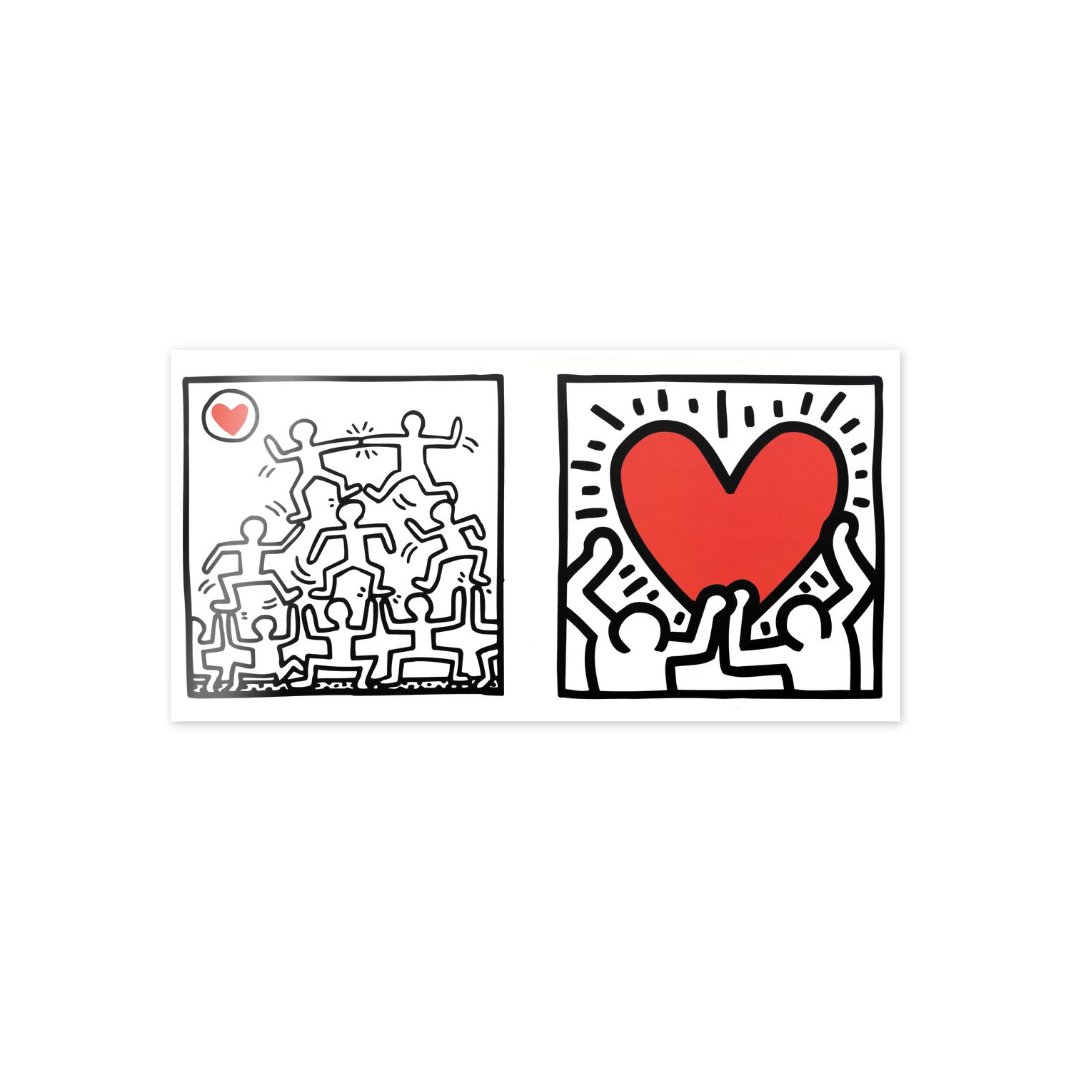 Homage to Haring - Untitled cm 100x50