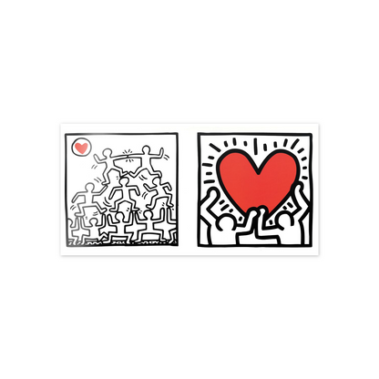 Homage to Haring - Untitled cm 100x50