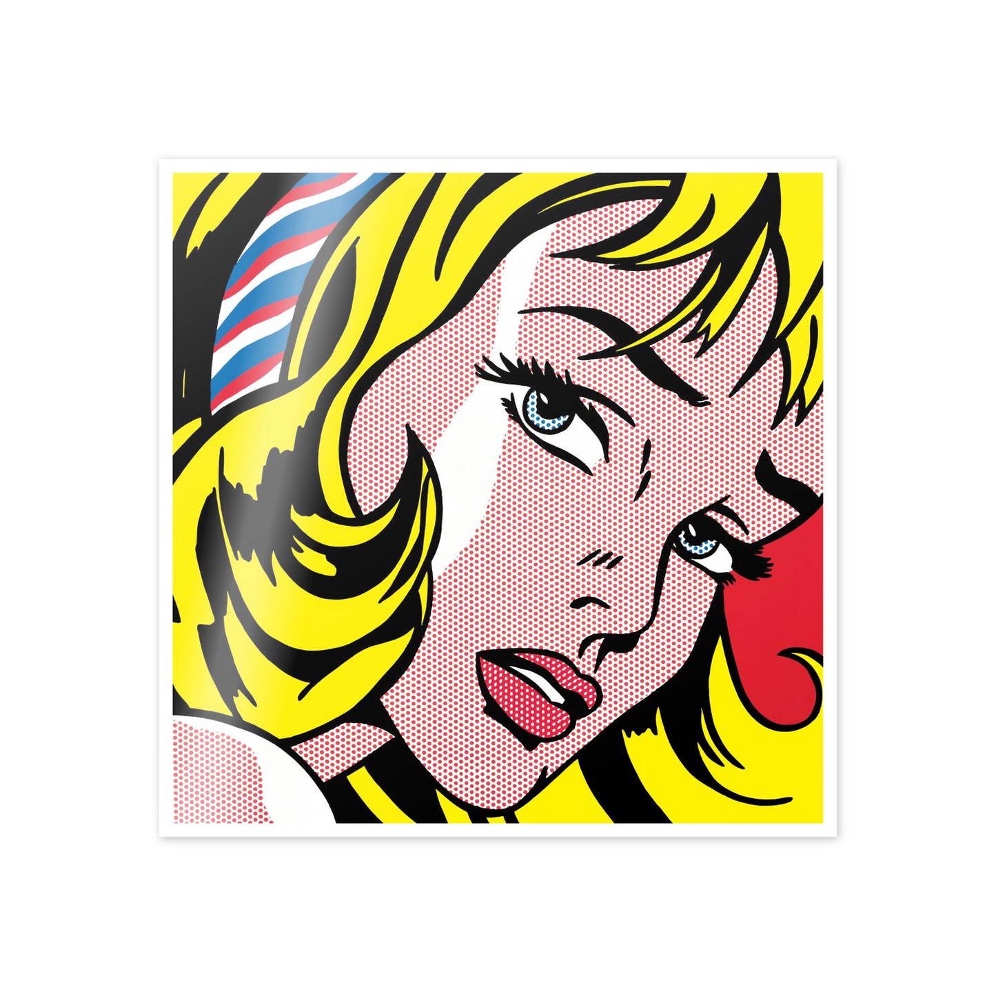 Homage to Lichtenstein - Girl With Hair Ribbon, 1965 cm 50x50