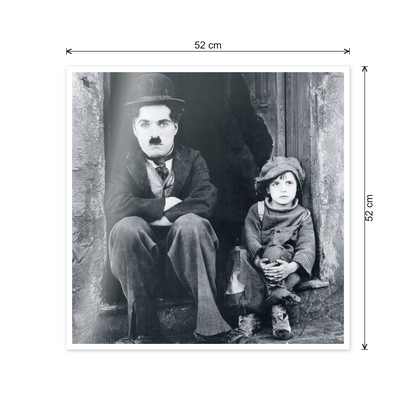 Charlie Chaplin, Modern Times cm 50x50 - misure