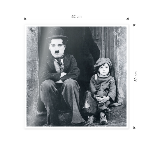 Charlie Chaplin, Modern Times cm 50x50 - misure