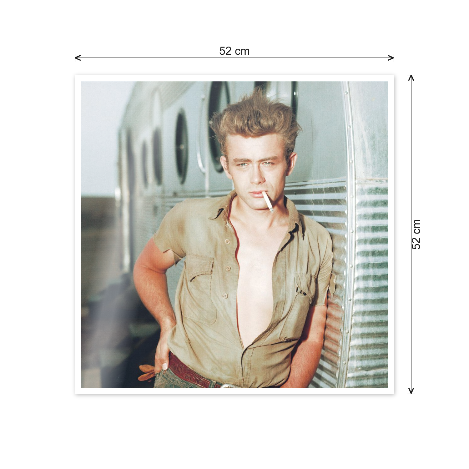 James Dean cm 50x50 - misure