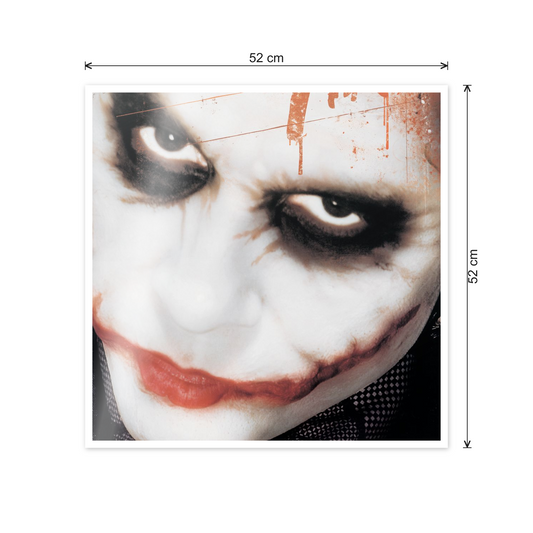 Homage to The Dark Knight (Joker) cm 50x50 - misure