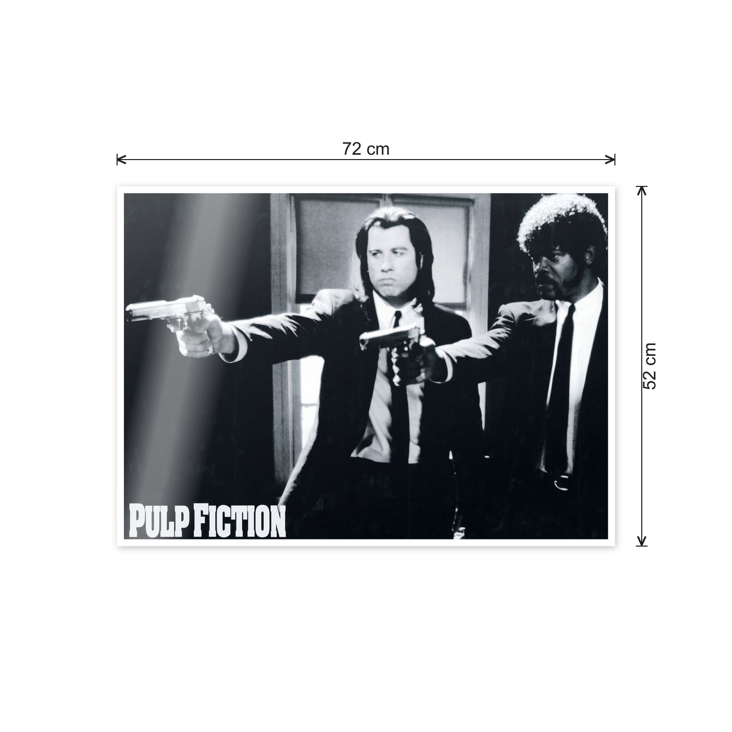 Homage to Pulp Fiction cm 70x50 - misure