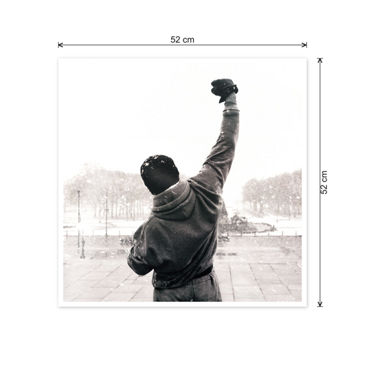 Homage to Rocky Balboa cm 50x50 - misure