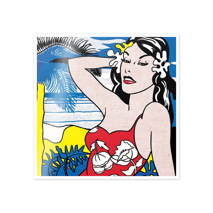 Homage to Lichtenstein - Aloha cm 50x50