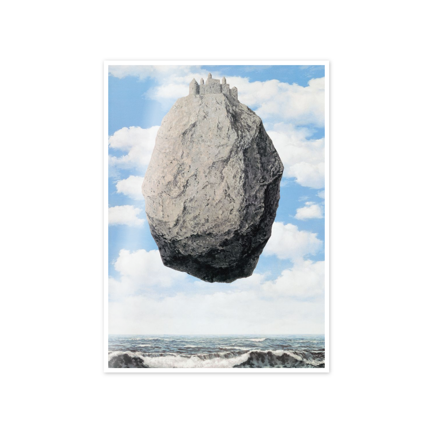 Homage to Magritte - Les Chateaux Des Pyrenees cm 50x70