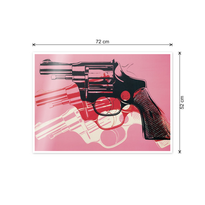 Homage to Warhol - Gun, 81-82 cm 70x50 - misure