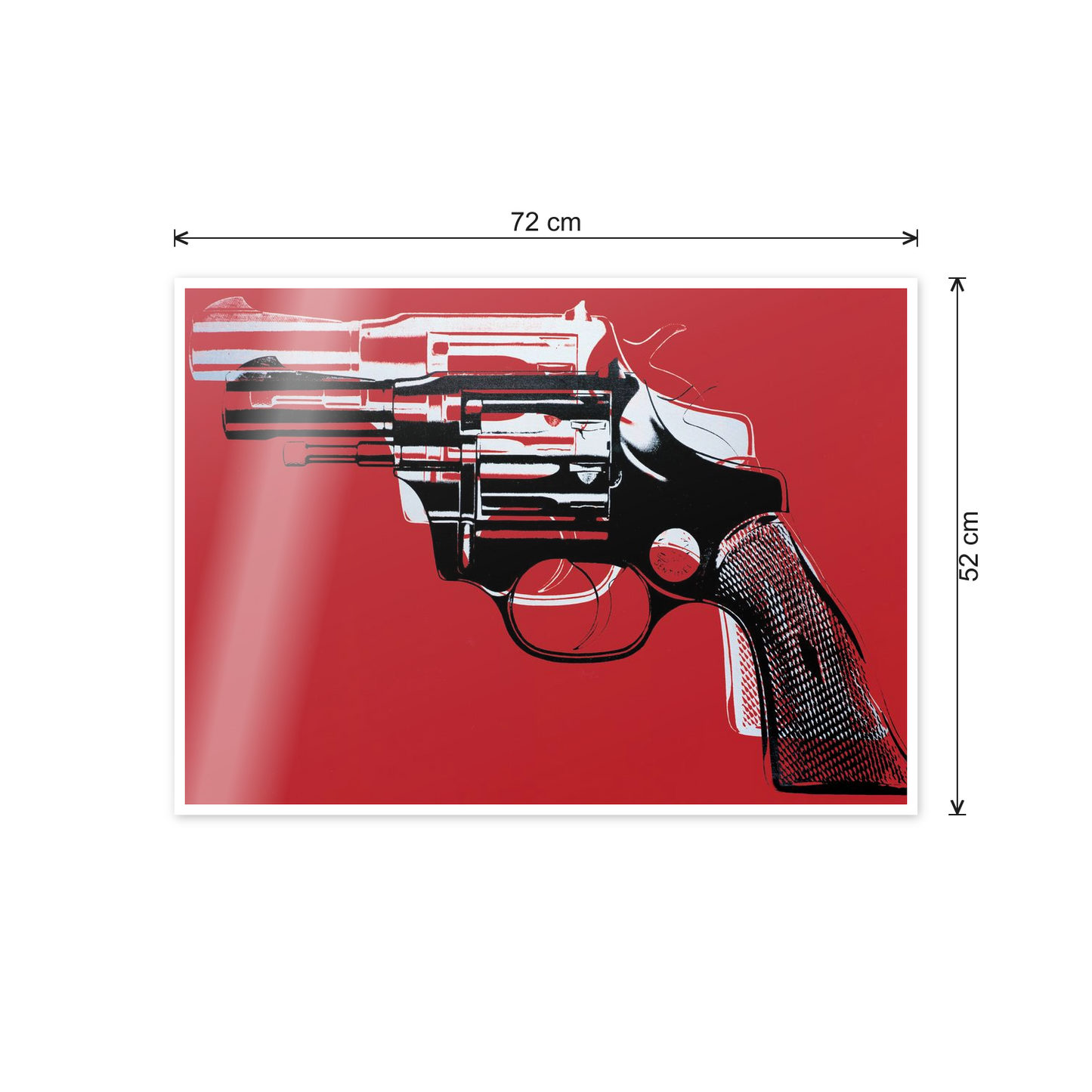 Homage to Warhol - Guns, 81-82 cm 70x50 - misure
