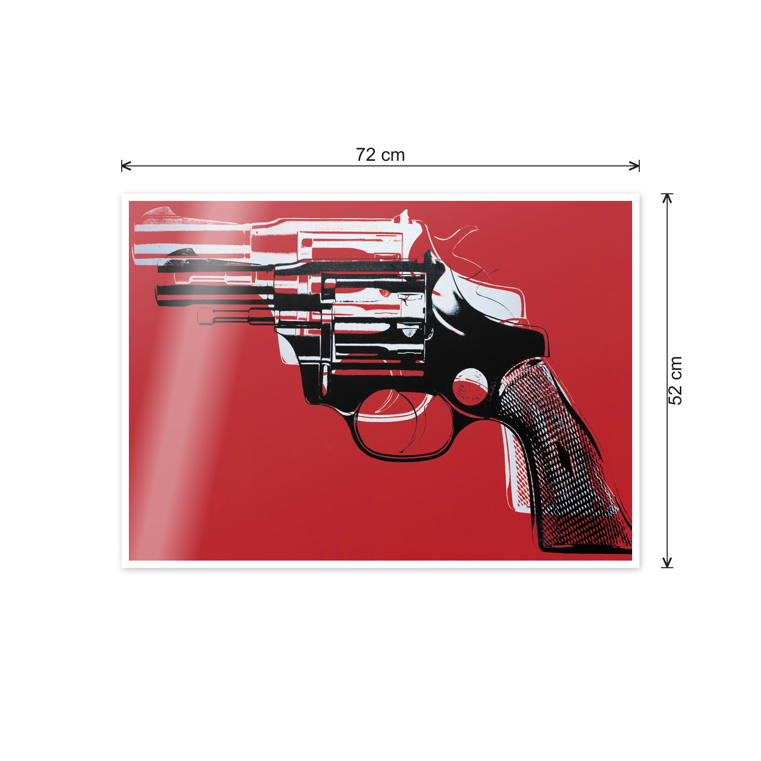 Homage to Warhol - Guns, 81-82 cm 70x50 - misure