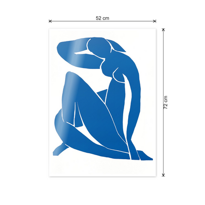 Homage to Matisse - Nu Blue II 1952 cm 50x70 - misure