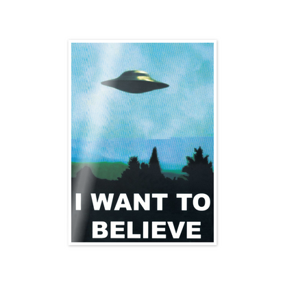 UFO, I Want to Believe cm 50x70