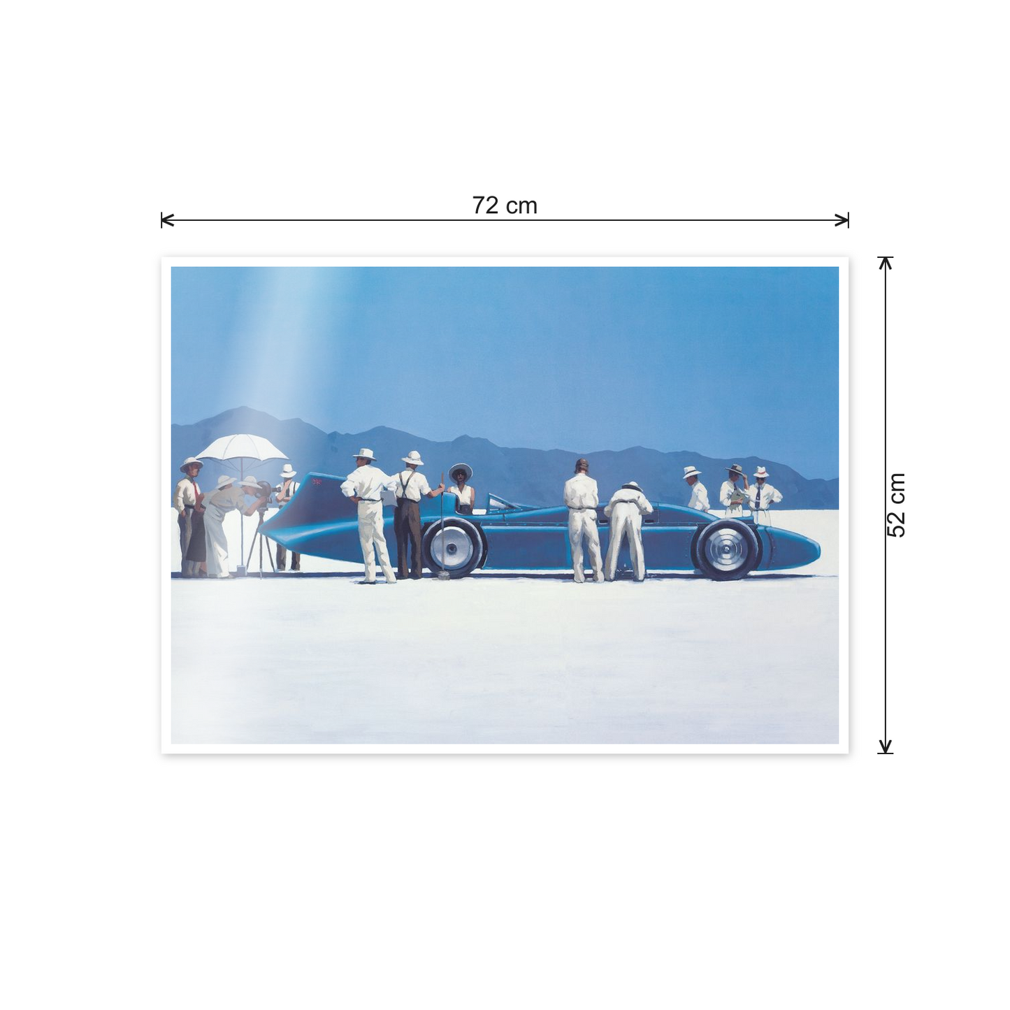 Homage to Vettriano - Bluebird At Bonneville cm 70x50 - misure