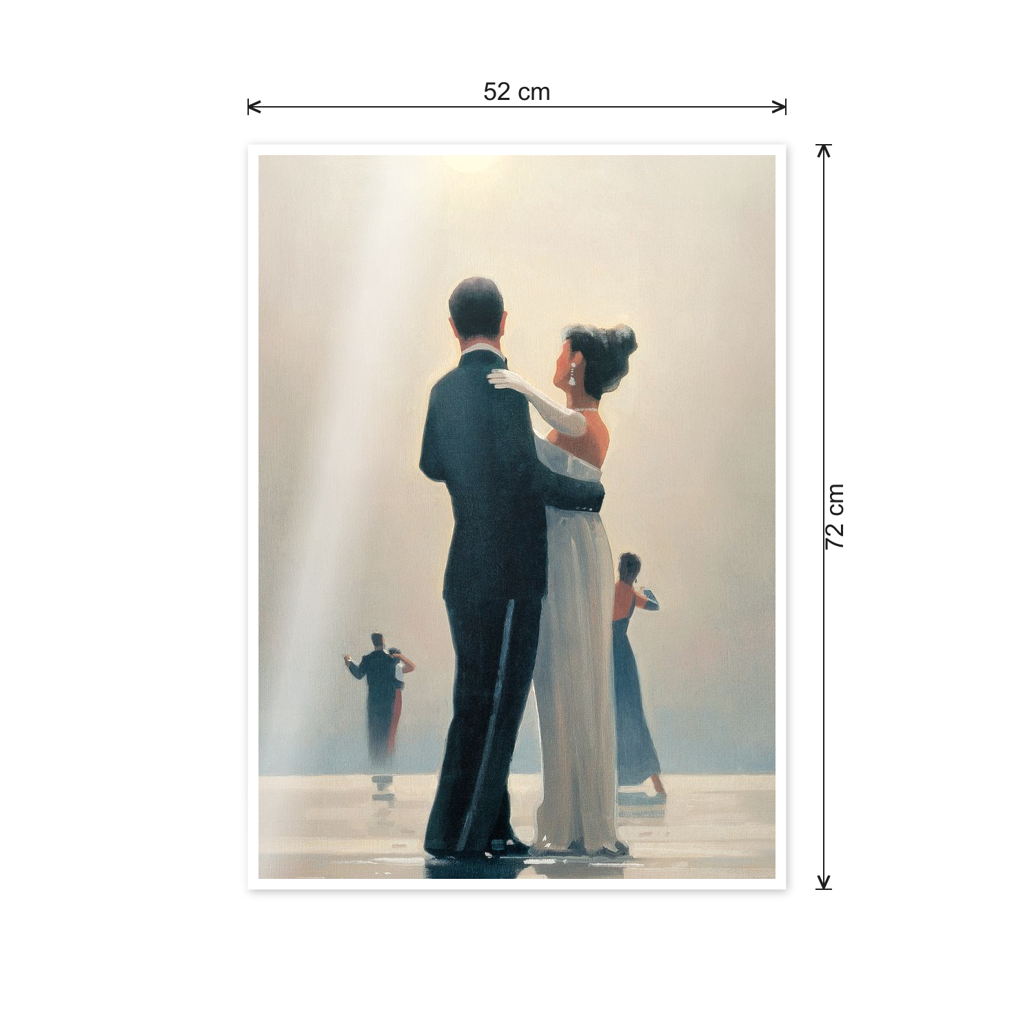 Homage to Vettriano - Dance Me To The End Of Love cm 50x70 - misure