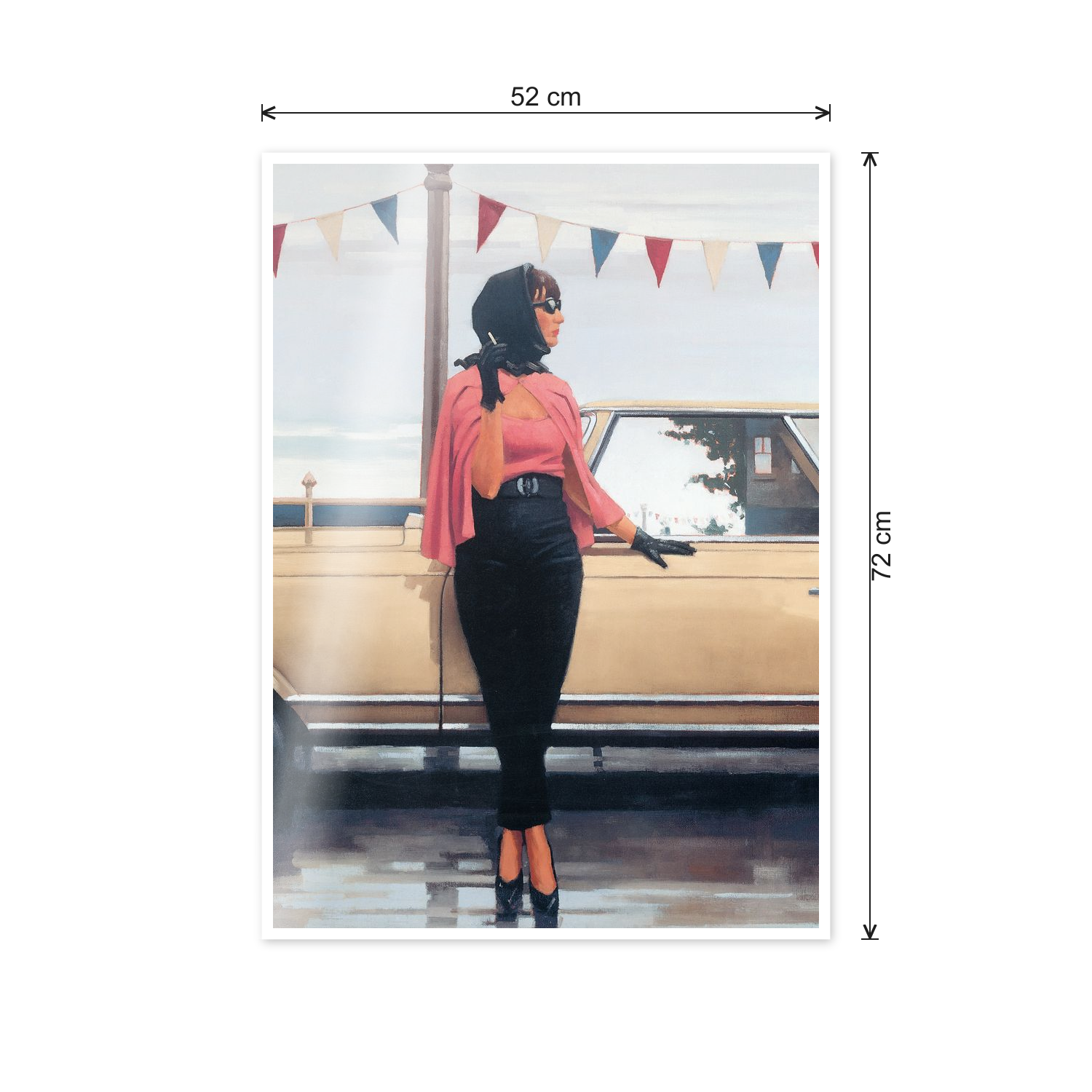 Homage to Vettriano - Suddenly One Summer cm 50x70 - misure