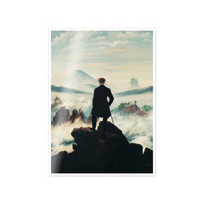 Homage to Friedrich - The Wanderer above the Sea of Fog cm 50x70