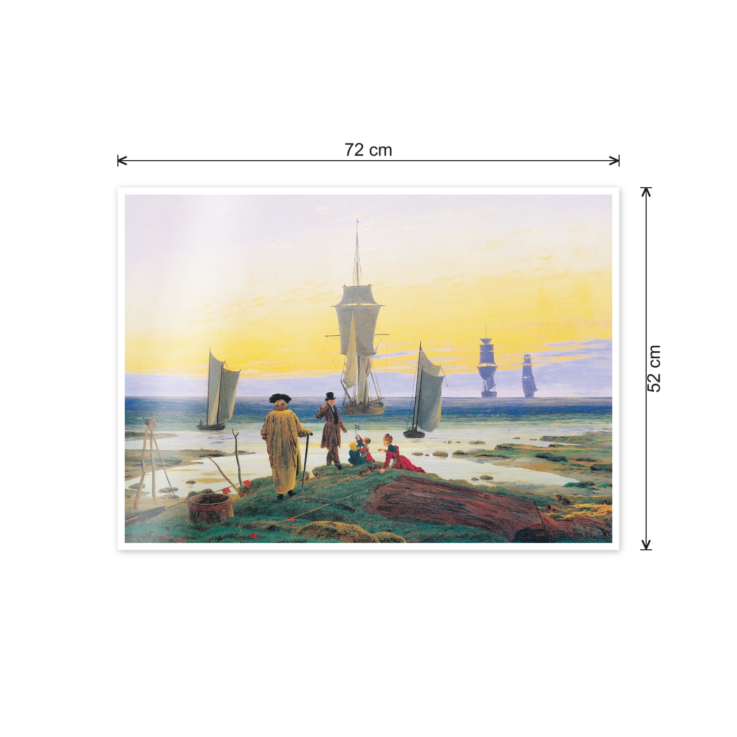 Homage to Friedrich - The Stages of Life cm 70x50 - misure