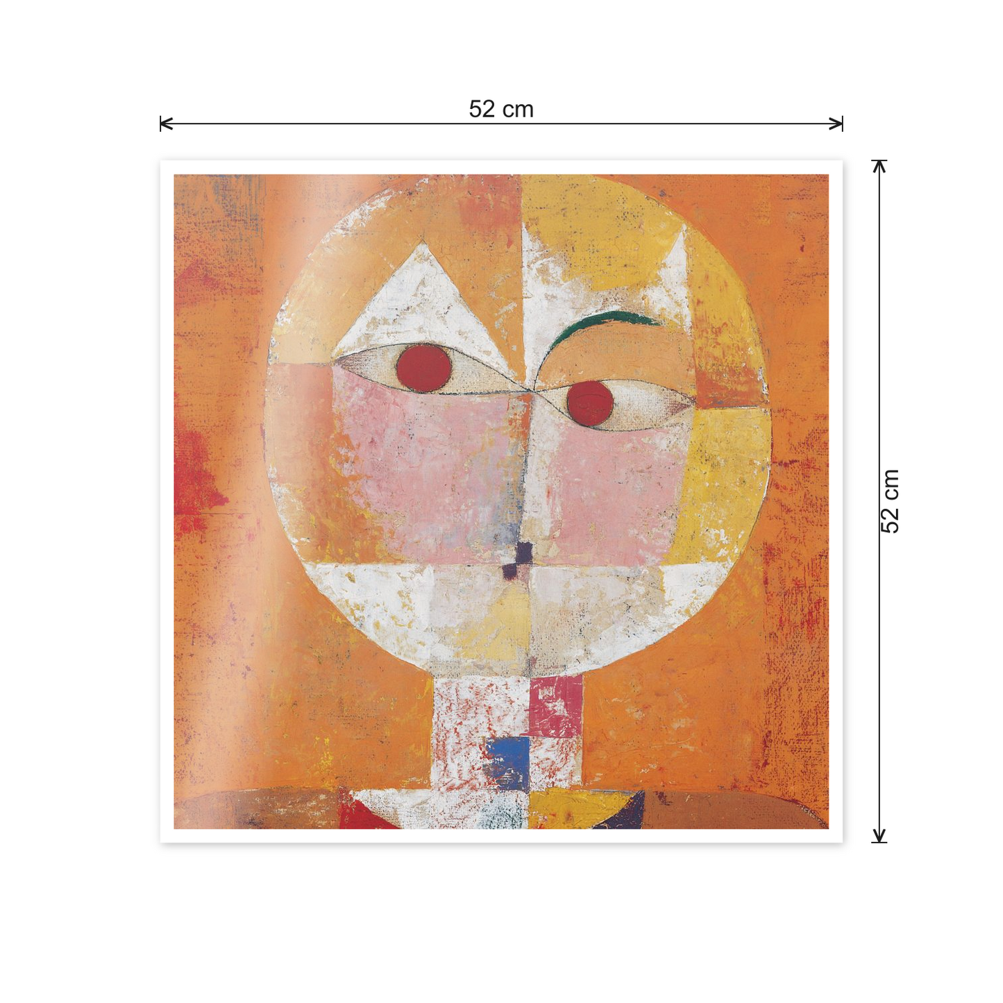 Homage to Klee - Senecio cm 50x50 - misure