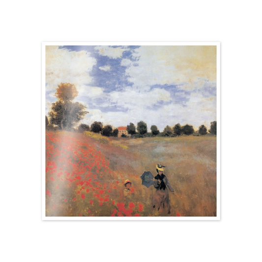 Homage to Monet - Poppy Field cm 50x50