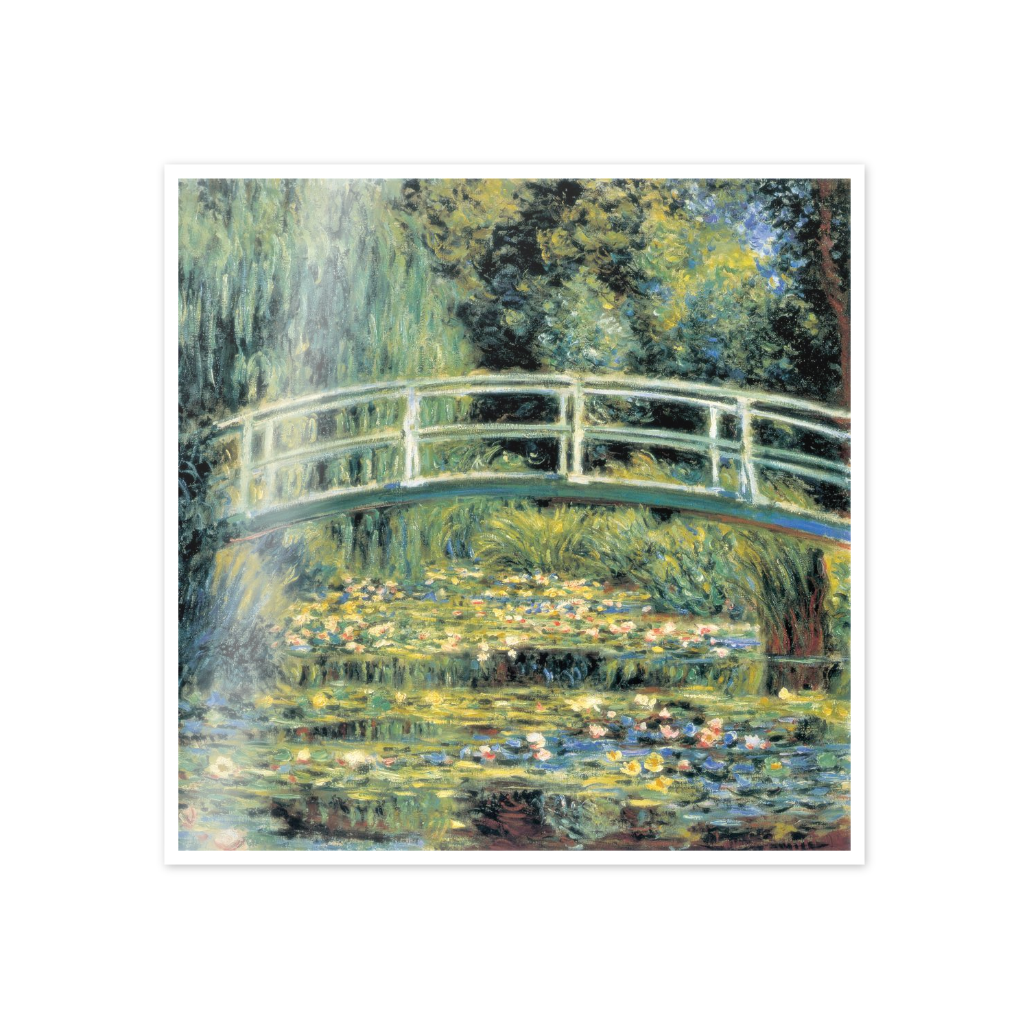 Homage to Monet - Le Pont Japonais cm 50x50