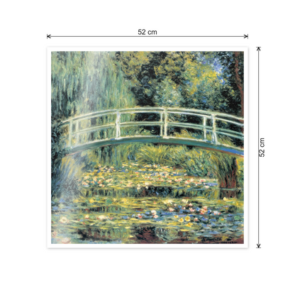 Homage to Monet - Le Pont Japonais cm 50x50 - misure