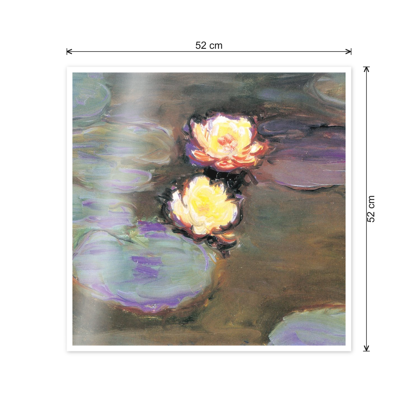 Homage to Monet - Nimpheas cm 50x50 - misure