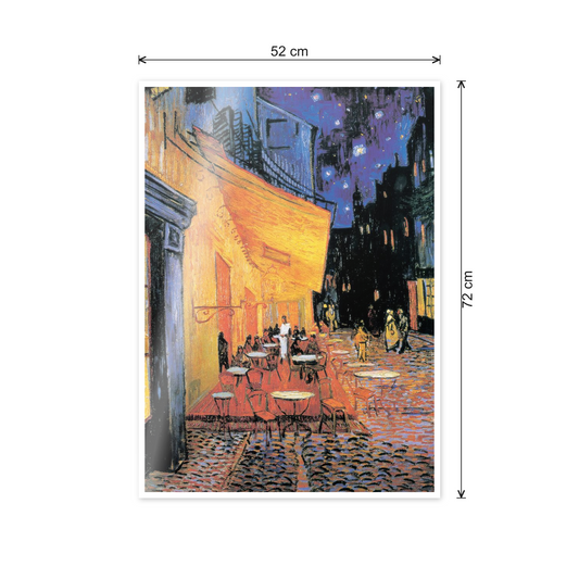 Homage to Van Gogh - Le Café de nuit cm 50x70 - misure