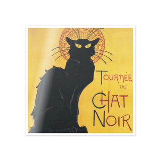 Chat noir - cm 52x52 - Adesivo da Muro