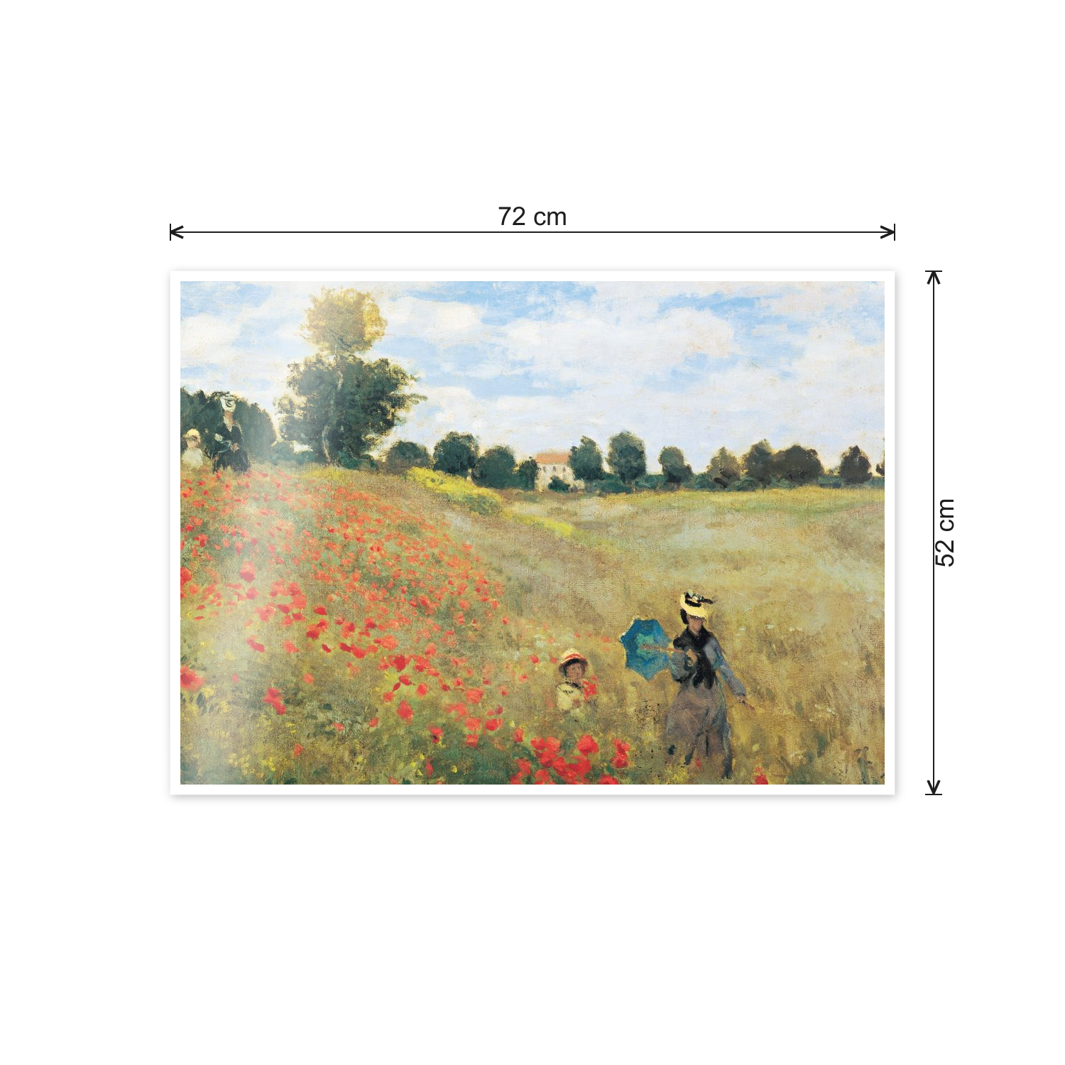 Homage to Monet - Coquelicot cm 70x50 - misure