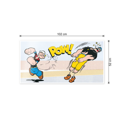 Popeye & Brutus cm 100x50 - misure