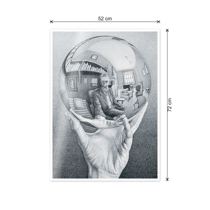 Homage to Escher - Hand With Globe cm 50x70 - misure