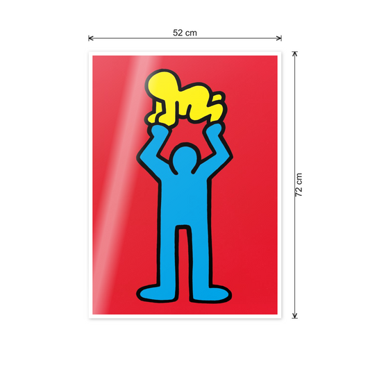 Homage to Haring - Untitled cm 50x70 - misure