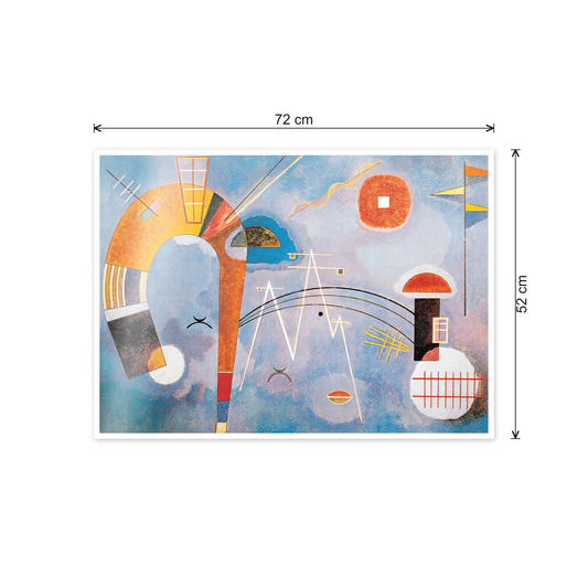 Homage to Kandinsky - Round and Pointed cm 70x50 - misure