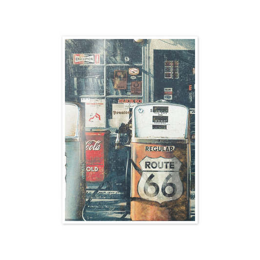 Route 66 Gas Station cm 50x70