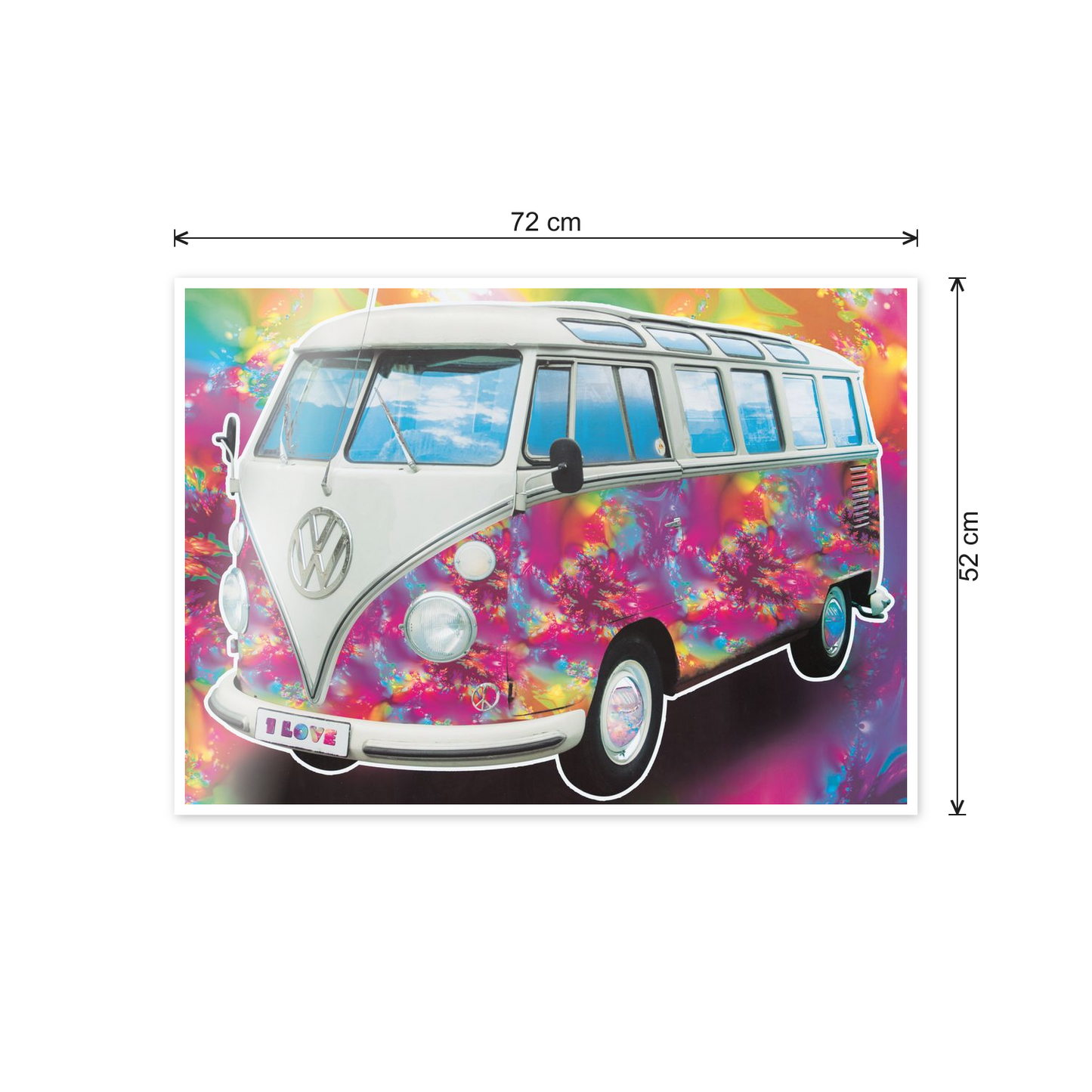 VW Love cm 70x50 - misure