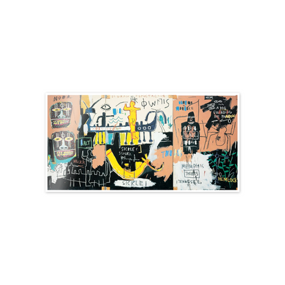 Homage to Basquiat - El Gran Espectaculo (History Of Black People) cm 100x50