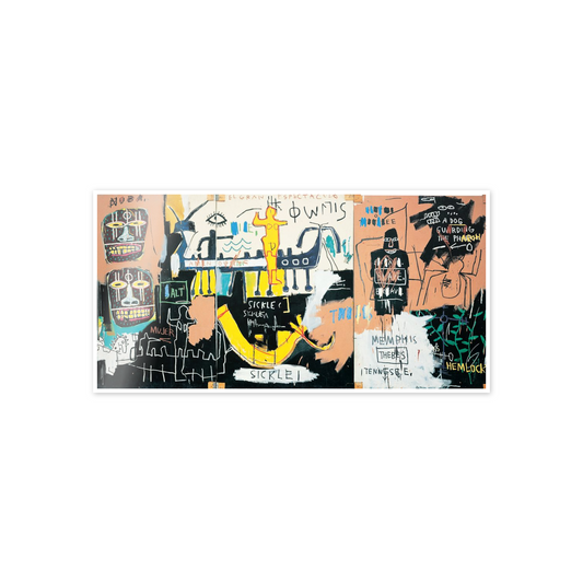 Homage to Basquiat - El Gran Espectaculo (History Of Black People) cm 100x50
