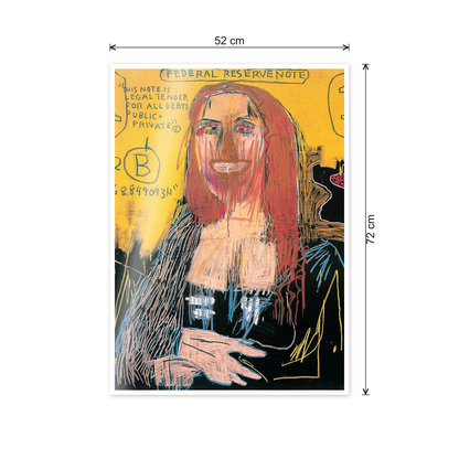 Homage to Basquiat - Mona Lisa cm 50x70 - misure