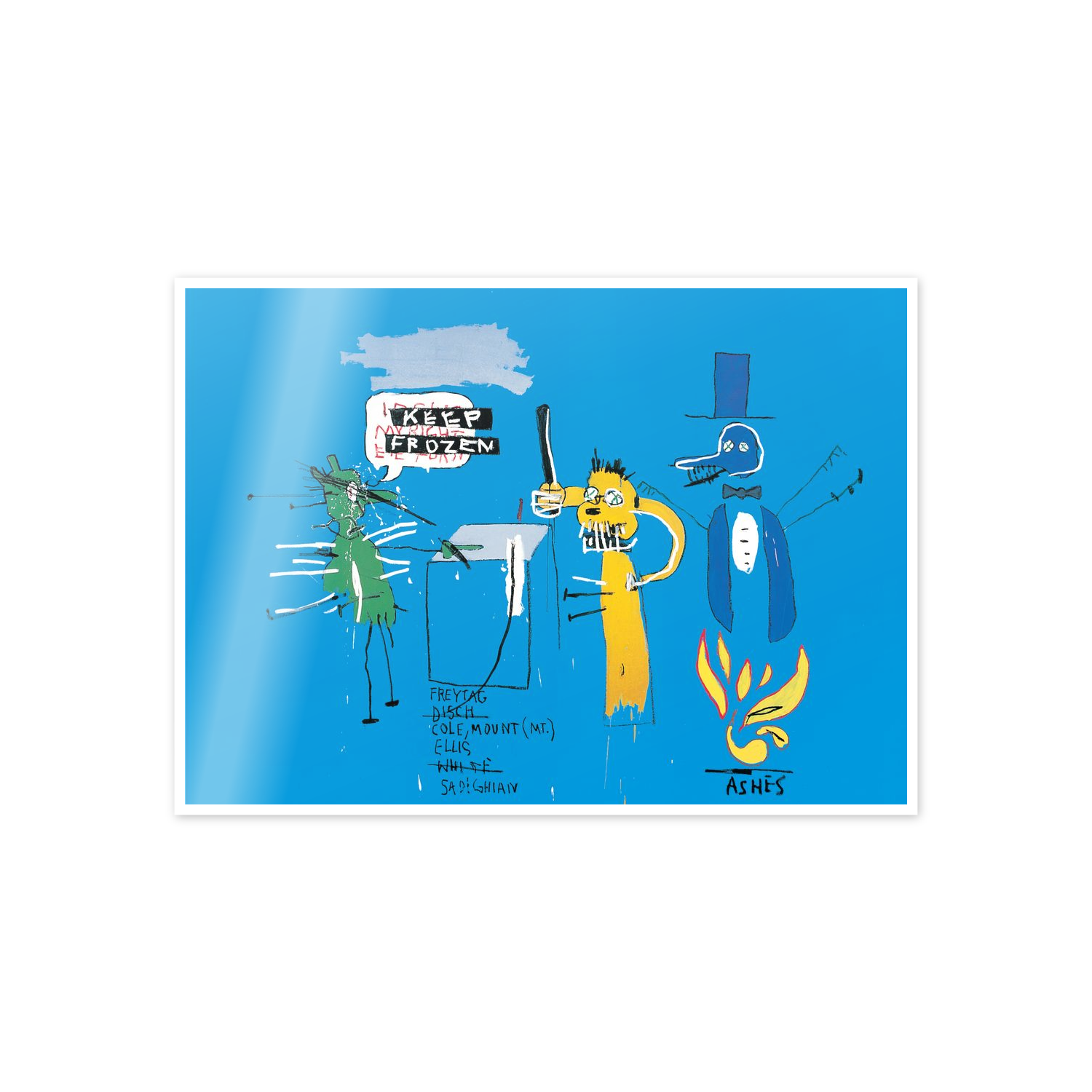 Homage to Basquiat - The Dingoes Thet Park Their Brains With Their Gum cm 70x50